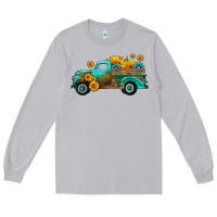 Moon Dust farm truck with sunflower Long Sleeve Tee - HRA Design Shop