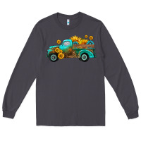 Smoke farm truck with sunflower Long Sleeve Tee - HRA Design Shop
