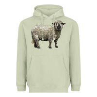 Matcha hampshire sheep Heavyweight Hoodie - LillyAllenDesigns