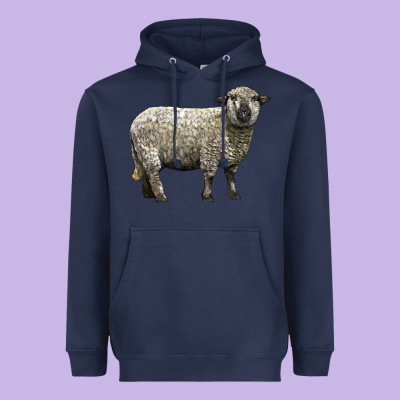 Hampshire Sheep Heavyweight Hoodie Designed By Lillyallendesigns