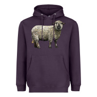 Plum hampshire sheep Heavyweight Hoodie - LillyAllenDesigns