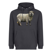 Smoke hampshire sheep Heavyweight Hoodie - LillyAllenDesigns