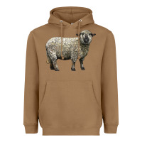 Toasted Coconut hampshire sheep Heavyweight Hoodie - LillyAllenDesigns