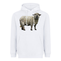 White hampshire sheep Heavyweight Hoodie - LillyAllenDesigns