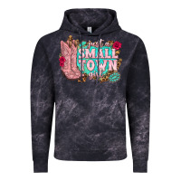 Cloud Black just a small town girl cowgirl boots Vintage Hoodie - texasbilliewilder