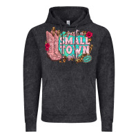 Vintage Black just a small town girl cowgirl boots Vintage Hoodie - texasbilliewilder