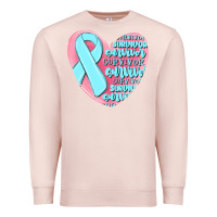 Pale Pink survivor malia Premium Sweatshirt - MaliasSmallBusiness