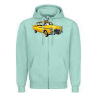 Seafoam taxi cab Zipper Hoodie - Artiststas