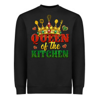 Black queen of the kitchen Heavyweight Sweatshirt - texasbilliewilder