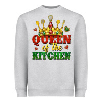 Heather Grey queen of the kitchen Heavyweight Sweatshirt - texasbilliewilder