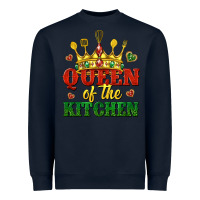 Navy queen of the kitchen Heavyweight Sweatshirt - texasbilliewilder