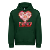 Forest Green mamas sweetheart baby pig Urban Hoodie - RanaPortraitStore