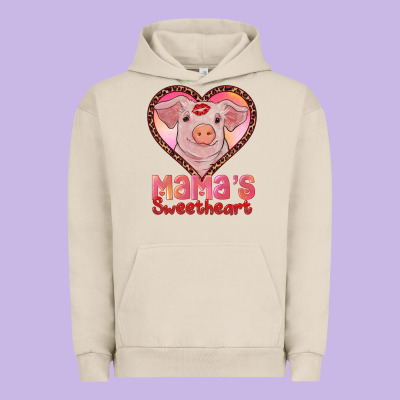 Mamas Sweetheart Baby Pig Urban Hoodie Designed By Ranaportraitstore