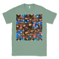 Sage 4th of juky veteran boots seamless pattern Classic Tee - HRA Design Shop