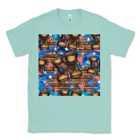 Seafoam 4th of juky veteran boots seamless pattern Classic Tee - HRA Design Shop