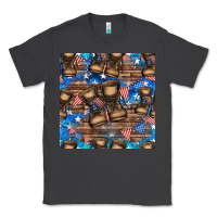 Smoke 4th of juky veteran boots seamless pattern Classic Tee - HRA Design Shop