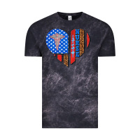 Cloud Black 4th of july nurse heart flag Vintage Tee - texasbilliewilder