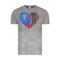 Cloud Rock 4th of july nurse heart flag Vintage Tee - texasbilliewilder