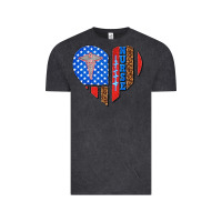 Vintage Black 4th of july nurse heart flag Vintage Tee - texasbilliewilder