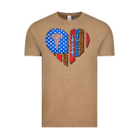 Vintage Coffee 4th of july nurse heart flag Vintage Tee - texasbilliewilder