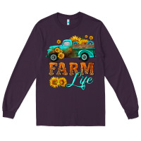 Farm Truck  Farm Life With Sunflower Long Sleeve Tee | Teevron