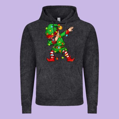 Dabbing Elf Vintage Hoodie Designed By Zillion Design Studio