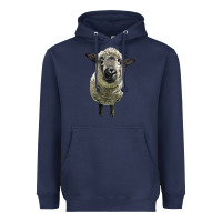 Navy hampshire sheep head Heavyweight Hoodie - LillyAllenDesigns