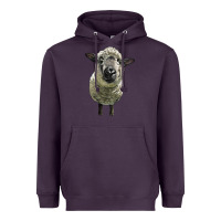 Plum hampshire sheep head Heavyweight Hoodie - LillyAllenDesigns