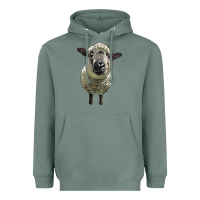 Sage hampshire sheep head Heavyweight Hoodie - LillyAllenDesigns