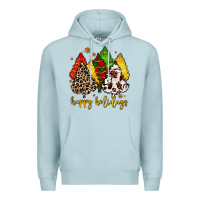 Blue Mist happy holidays with christmas tree Premium Hoodie - MaliasSmallBusiness