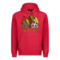 Cardinal happy holidays with christmas tree Premium Hoodie - MaliasSmallBusiness