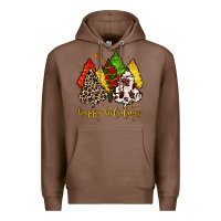Chestnut happy holidays with christmas tree Premium Hoodie - MaliasSmallBusiness