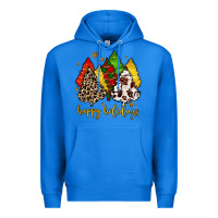 True Royal happy holidays with christmas tree Premium Hoodie - MaliasSmallBusiness