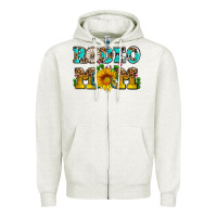 Oatmeal Heather rodeo mom Zipper Hoodie - AdoDesignShop