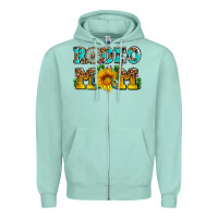 Seafoam rodeo mom Zipper Hoodie - AdoDesignShop