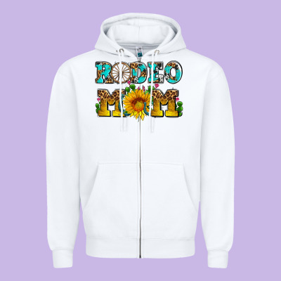 Rodeo Mom Zipper Hoodie Designed By Adodesignshop