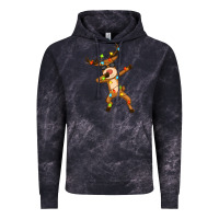 Cloud Black dabbing deer Vintage Hoodie - Zillion Design Studio