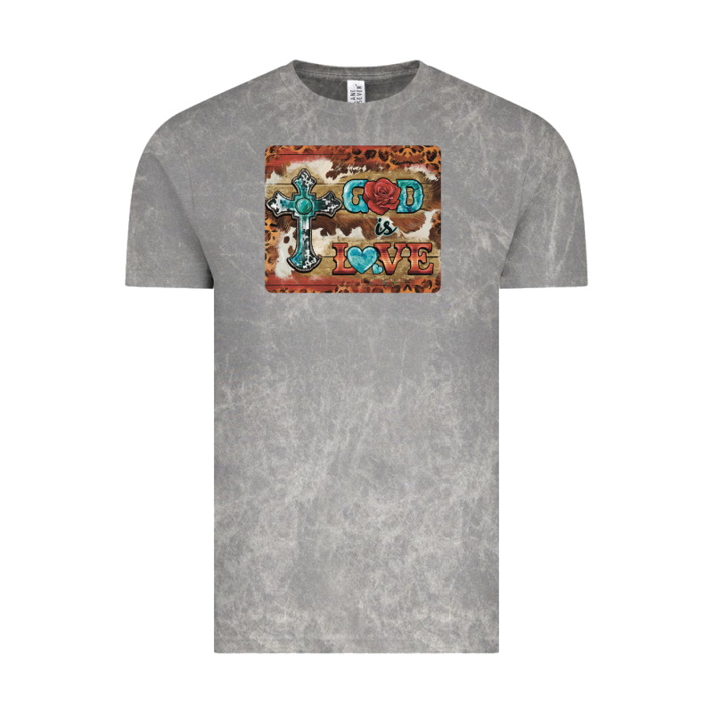 God Is Love Cross Vintage Tee by BarkalooDesign | Teevron