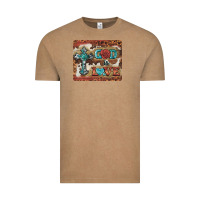 Vintage Coffee god is love cross Vintage Tee - BarkalooDesign