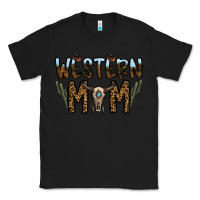 Black western mom Classic Tee - CowhideDigitalArt