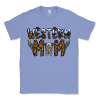 Colony Blue western mom Classic Tee - CowhideDigitalArt