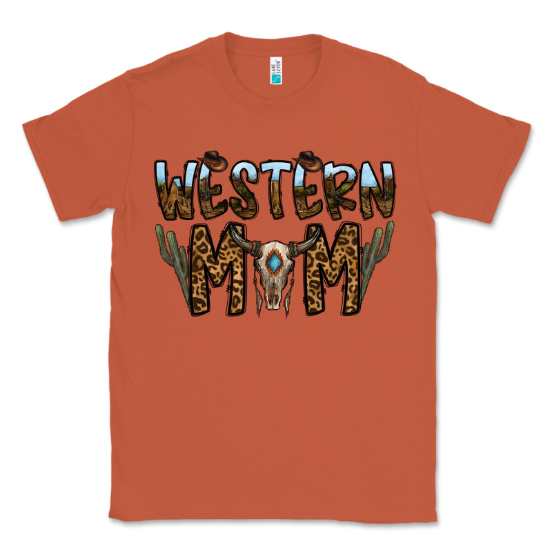 Western Mom Classic Tee by CowhideDigitalArt | Teevron