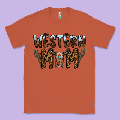 Western Mom Classic Tee Designed By Cowhidedigitalart