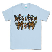 Dusty Blue western mom Classic Tee - CowhideDigitalArt