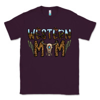 Plum western mom Classic Tee - CowhideDigitalArt