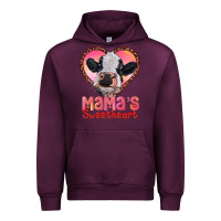Mauve Wine mamas sweetheart baby cow Urban Hoodie - RanaPortraitStore