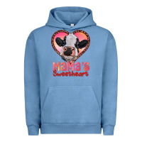 Pigment Pebble Blue mamas sweetheart baby cow Urban Hoodie - RanaPortraitStore