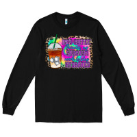 Black iced coffee sarcasm Long Sleeve Tee - RacoonDesign