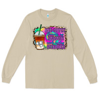 Mushroom iced coffee sarcasm Long Sleeve Tee - RacoonDesign