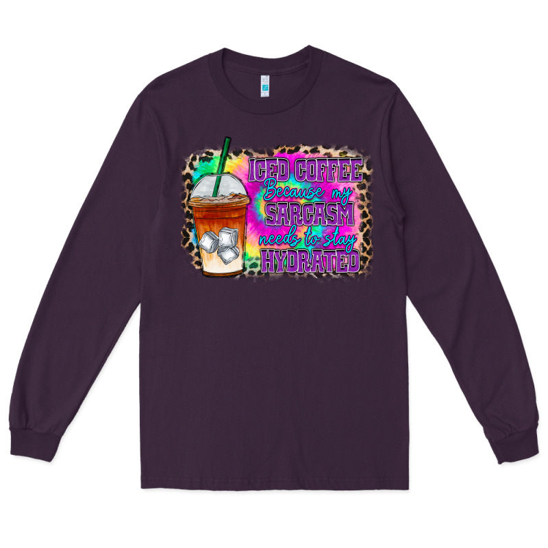 Iced Coffee Sarcasm Long Sleeve Tee by RacoonDesign | Teevron